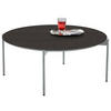 COUCHTISCH 83/83/42 cm rund Edelstahlfarben, Dunkelgrau  - Edelstahlfarben/Dunkelgrau, Design, Keramik/Metall (83/83/42cm) - Venjakob
