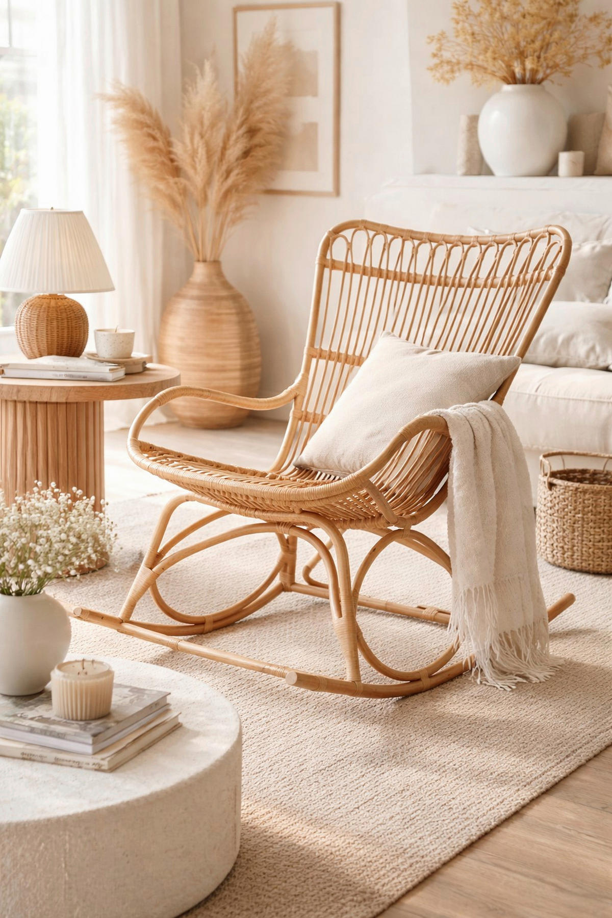 SCHAUKELSTUHL in Naturfarben  - Naturfarben, Natur, Holz (65/96/122cm) - MID.YOU