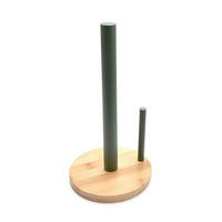 DRŽAČ ROLE KUHINJSKOG PAPIRA  - zelena/prirodne boje, Basics, metal/prirodni materijali (15/28,5cm) - Homeware Profession.