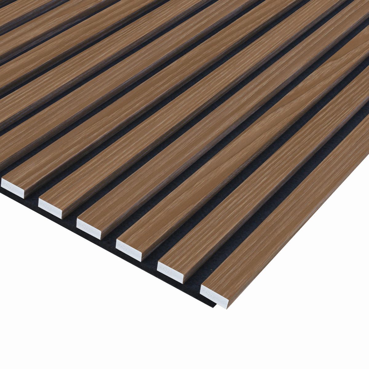 AKUSTIKPANEEL PVC Eiche foliert 57.25/1.9/240 cm  - Eichefarben, KONVENTIONELL, Holzwerkstoff/Textil (57.25/1.9/240cm)