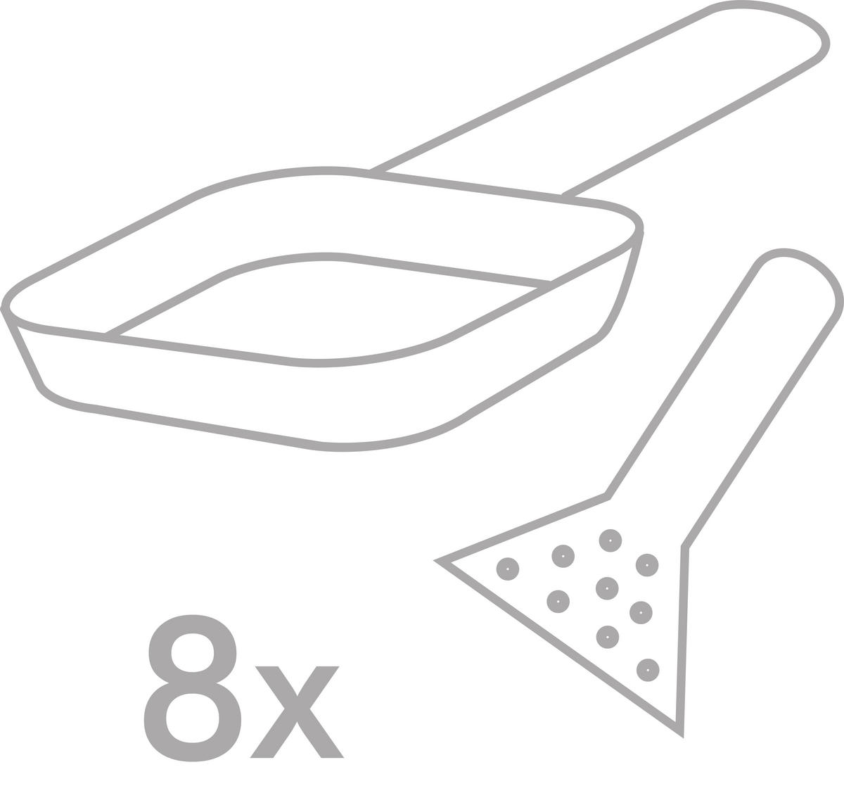 RACLETTE-GRILL  - Schwarz, Design, Metall (24,50/13/45cm) - Trisa Electronics