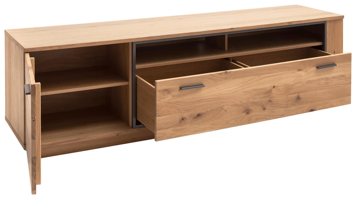 TV-ELEMENT Anthrazit, Eichefarben  210/61/50 cm  - Eichefarben/Anthrazit, Konventionell, Holz/Holzwerkstoff (210/61/50cm) - Landscape