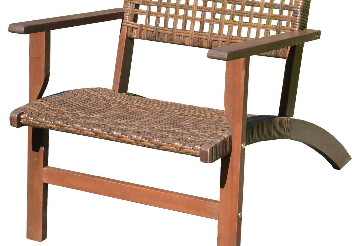 BALKONSET  - Dunkelbraun, Basics, Holz (40/40/35cm) - Gardenson