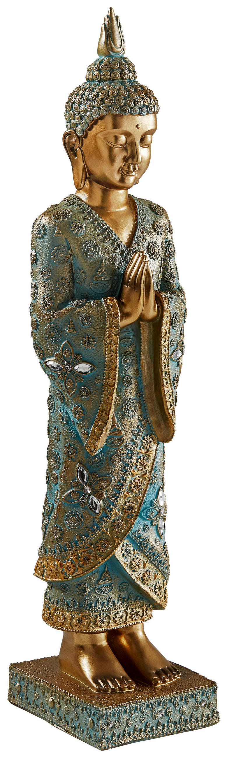 BUDHA - zlatá, Lifestyle, plast (36/9/9cm)