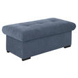 HOCKERBANK 108/42/54 cm Flachgewebe Anthrazit Kunststoff - Anthrazit/Schwarz, Design, Kunststoff/Textil (108/42/54cm) - Xora