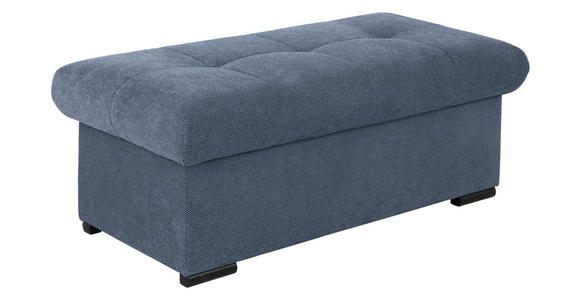 HOCKERBANK 108/42/54 cm Flachgewebe Anthrazit Kunststoff - Anthrazit/Schwarz, Design, Kunststoff/Textil (108/42/54cm) - Xora