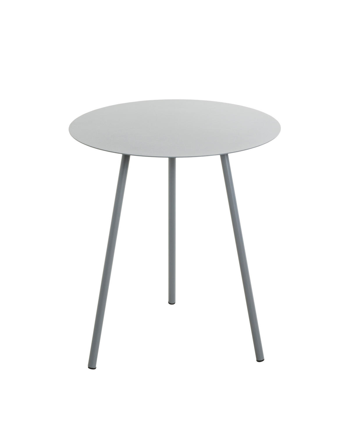 BEISTELLTISCH 40/40/45 cm Grau rund  - Grau, Trend, Metall (40/40/45cm)