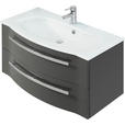 WASCHTISCHUNTERSCHRANK  - Chromfarben/Grau, KONVENTIONELL, Holzwerkstoff/Metall (90/48,2/48,1cm) - Xora