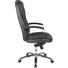 CHEFSESSEL Lederlook Anthrazit, Schwarz - Anthrazit/Schwarz, Basics, Kunststoff/Textil (65/117-123/53cm) - Novel