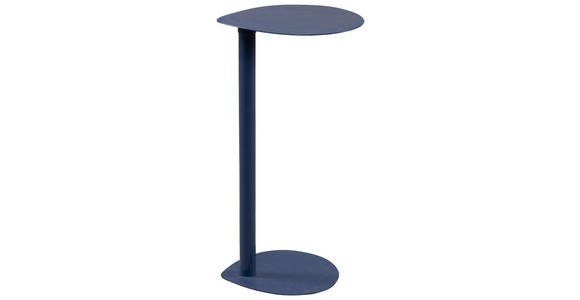 BEISTELLTISCH Freiform Dunkelblau  - Dunkelblau, Design, Metall (34/32/62cm) - Xora