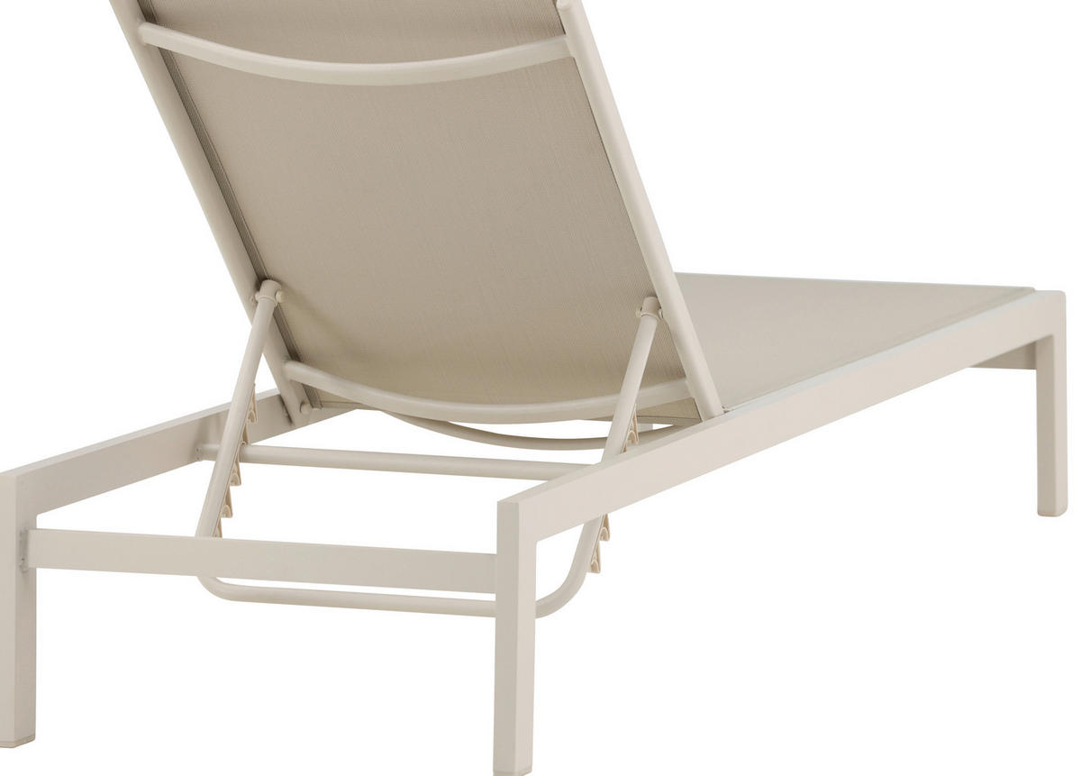 SONNENLIEGE 60/30/195 cm  - Beige, KONVENTIONELL, Metall (60/30/195cm) - Gardenson