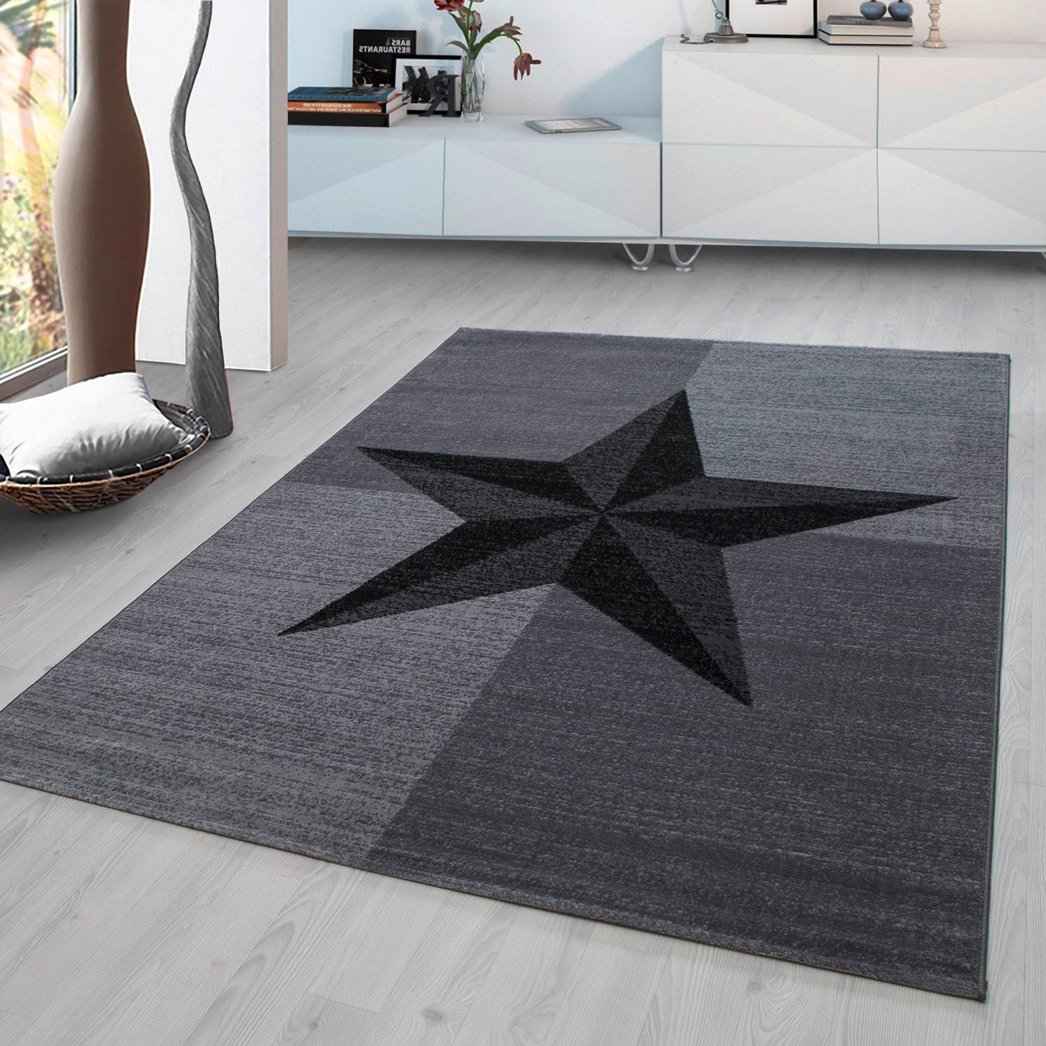 WEBTEPPICH 80/150 cm Plus 8002 Grau  - Grau, Trend, Textil (80/150cm) - Novel