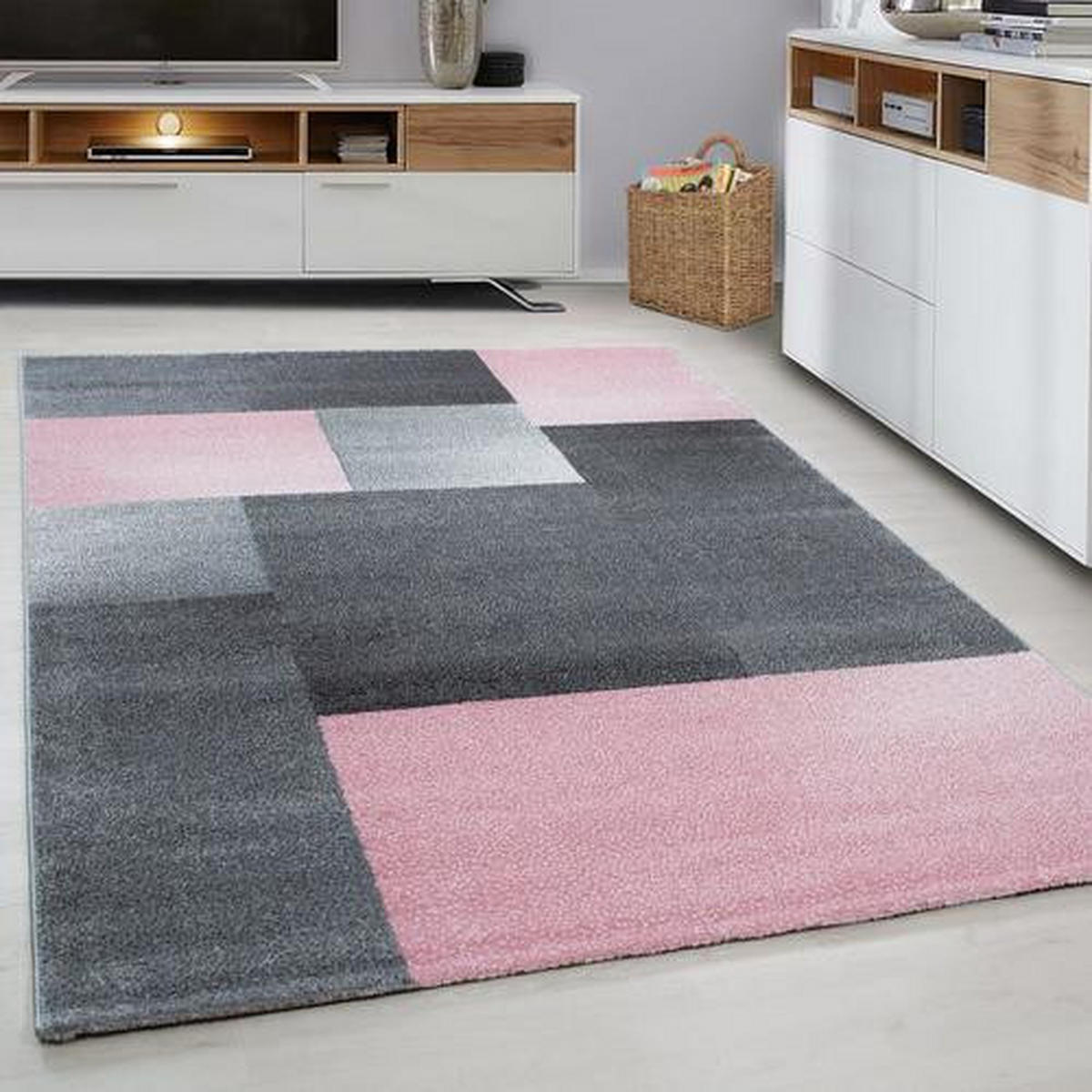 WEBTEPPICH 80/150 cm Lucca 1810 Pink  - Pink, Trend, Textil (80/150cm) - Novel