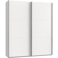 SCHWEBETÜRENSCHRANK in Weiss  - Chromfarben/Weiss, Modern, Holzwerkstoff (200/236/65cm) - MID.YOU