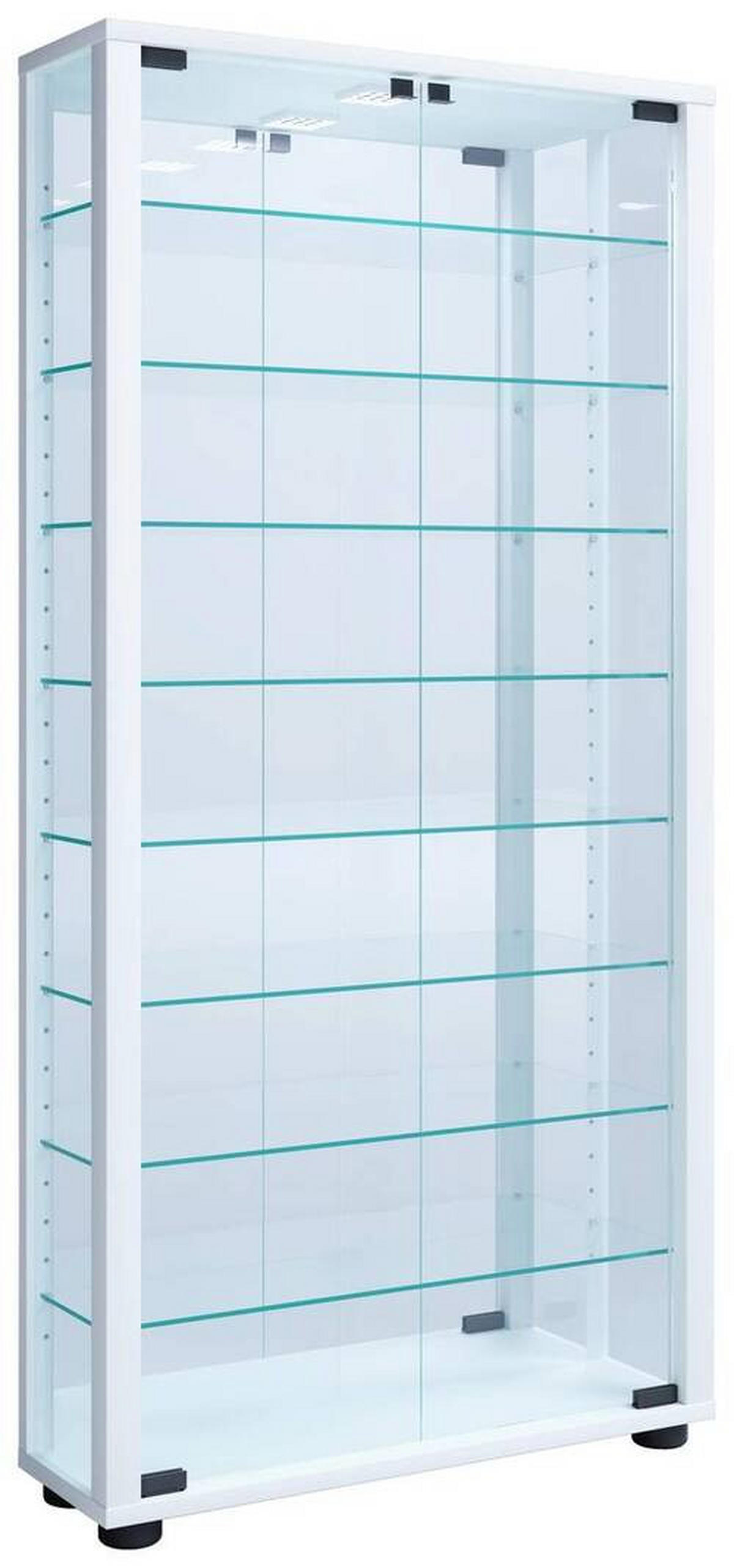 HÄNGEVITRINE in Weiß  - Schwarz/Weiß, MODERN, Glas/Holzwerkstoff (59/114,3/18cm) - MID.YOU