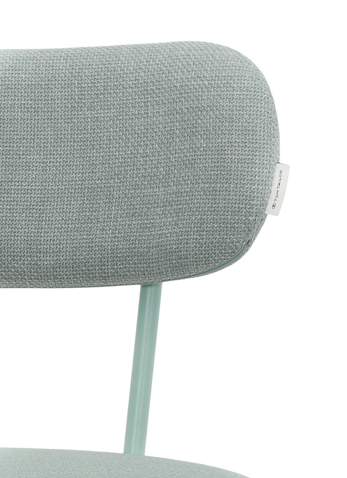 STUHL Webstoff Graugrün  - Graugrün, Basics, Textil/Metall (50/81,5/59cm) - Tom Tailor