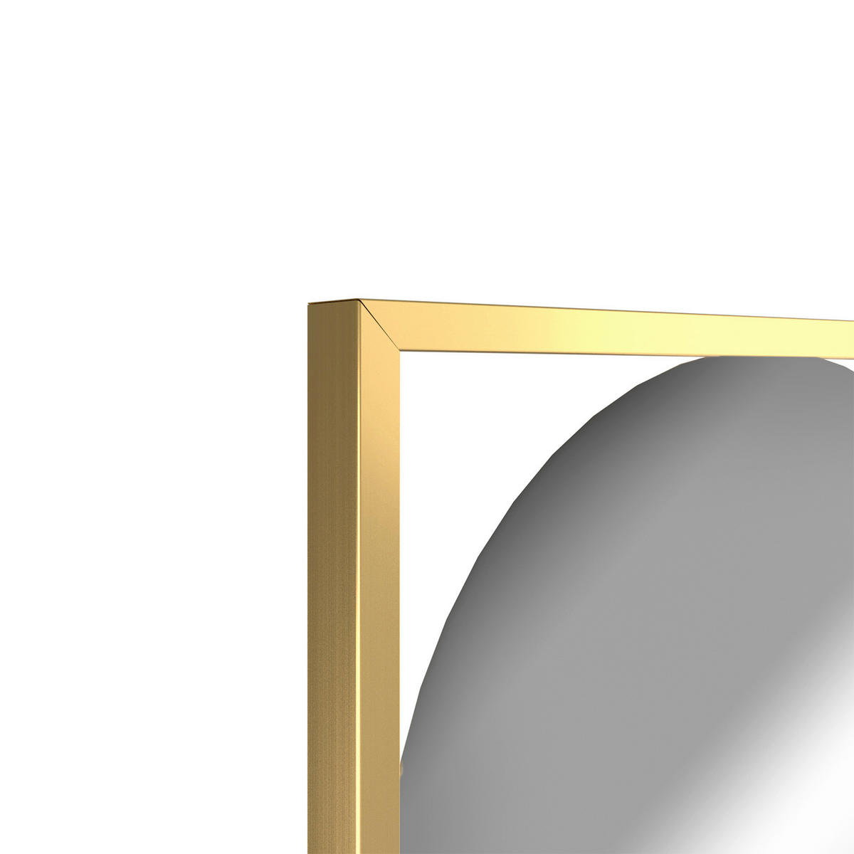 DEKOSPIEGEL  37/132 cm   in rechteckig  - Goldfarben, Basics, Glas/Holz (37/132cm)