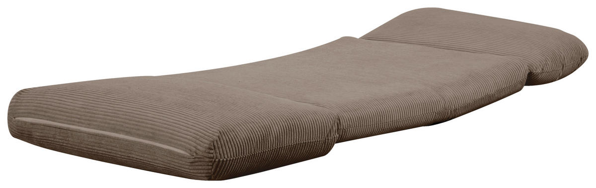 SCHLAFSESSEL Cord Braun    - Braun, Design, Textil/Metall (78/58/82cm) - Livetastic