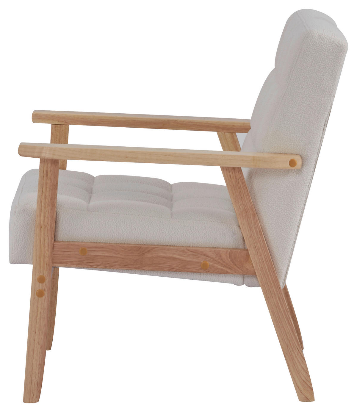 KŘESLO, textil, bílá - bílá/přírodní barvy, Trend, dřevo/textil (64/77,5/67cm) - P & B