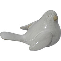 OKRASNA PTICA - bela, Trendi, keramika (18,6/12,5/11,3cm)