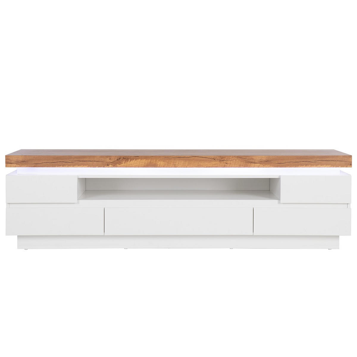 LOWBOARD  in 175/48/40 cm  - Eichefarben/Weiß, Design, Holzwerkstoff (175/48/40cm) - Livetastic