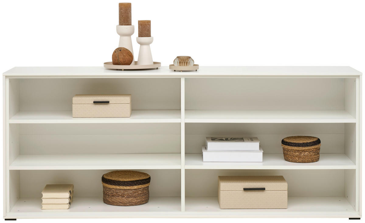 REGALELEMENT 179,1/72,6/40 cm Weiß  179,1/72,6/40 cm  - Weiß, Design, Holzwerkstoff (179,1/72,6/40cm) - home24
