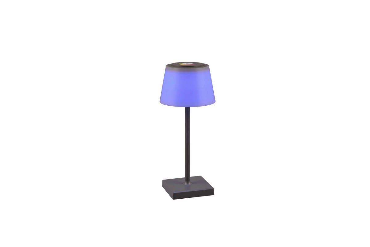 PUNJIVA STONA LAMPA - bela/antracit, Konvencionalno, plastika (13/30cm)