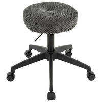 BÜROHOCKER 35/49-61/35 cm  - Schwarz/Grau, KONVENTIONELL, Kunststoff/Textil (35/49-61/35cm) - Carryhome