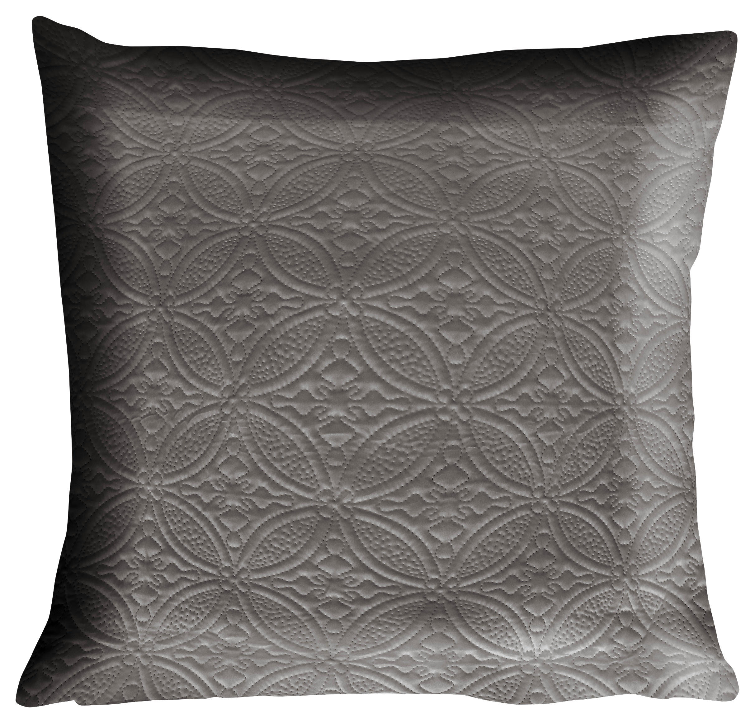 DÍSZPÁRNAHUZAT 45/45 cm  - ezüst, Basics, textil (45/45cm) - Novel
