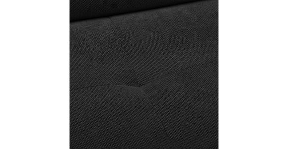 ECKSOFA in Webstoff Schwarz  - Schwarz, Design, Textil/Metall (235/280cm) - Hom`in