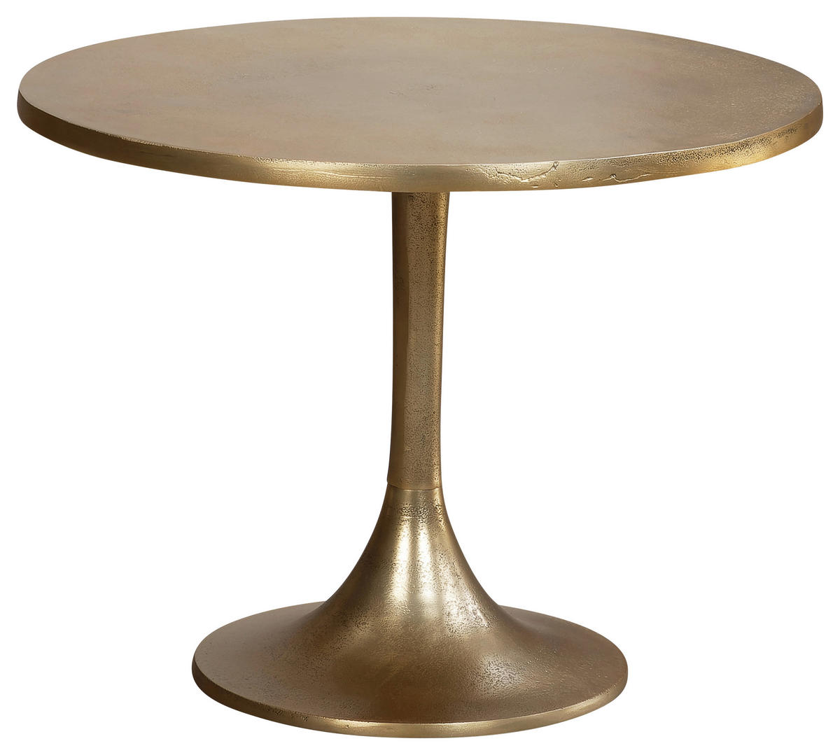 COUCHTISCH 60/60/46,5 cm rund Goldfarben  - Goldfarben, Design, Metall (60/60/46,5cm) - MID.YOU