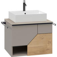 WASCHTISCHKOMBI 64 cm  - Taupe/Wildeiche, LIFESTYLE, Holz/Keramik (64cm) - Voglauer