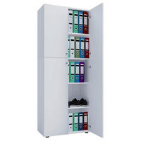 AKTENSCHRANK Weiß  - Weiß, KONVENTIONELL, Holzwerkstoff/Kunststoff (70/182/37cm) - MID.YOU