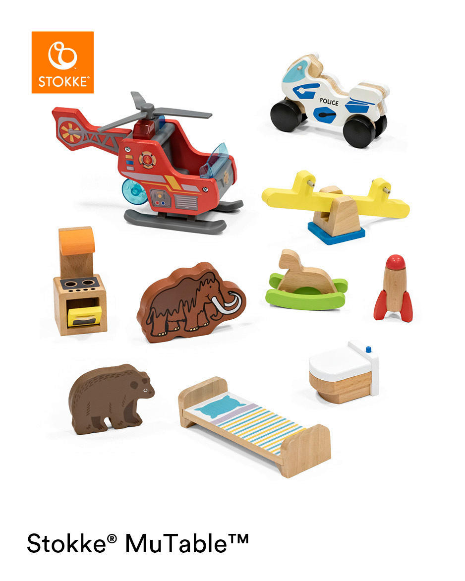 SPIELZEUGFIGUR - Multicolor, Basics, Holz/Kunststoff - Stokke