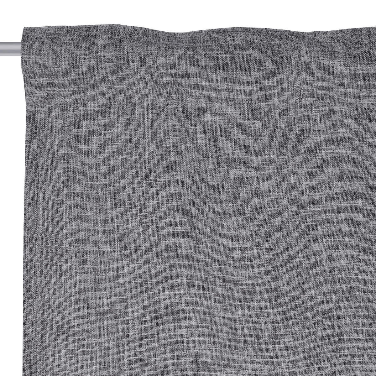 VERDUNKELUNGSVORHANG - Grau, Basics, Textil (135/245cm) - Esposa