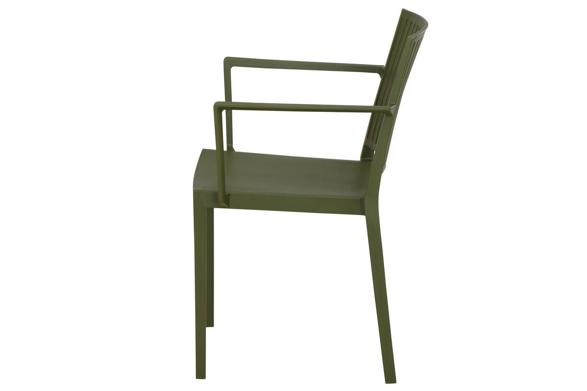 GARTENGARNITUR 3-teilig Stahl  - Grün, Basics, Kunststoff/Metall (80/80/80cm) - Siena Garden