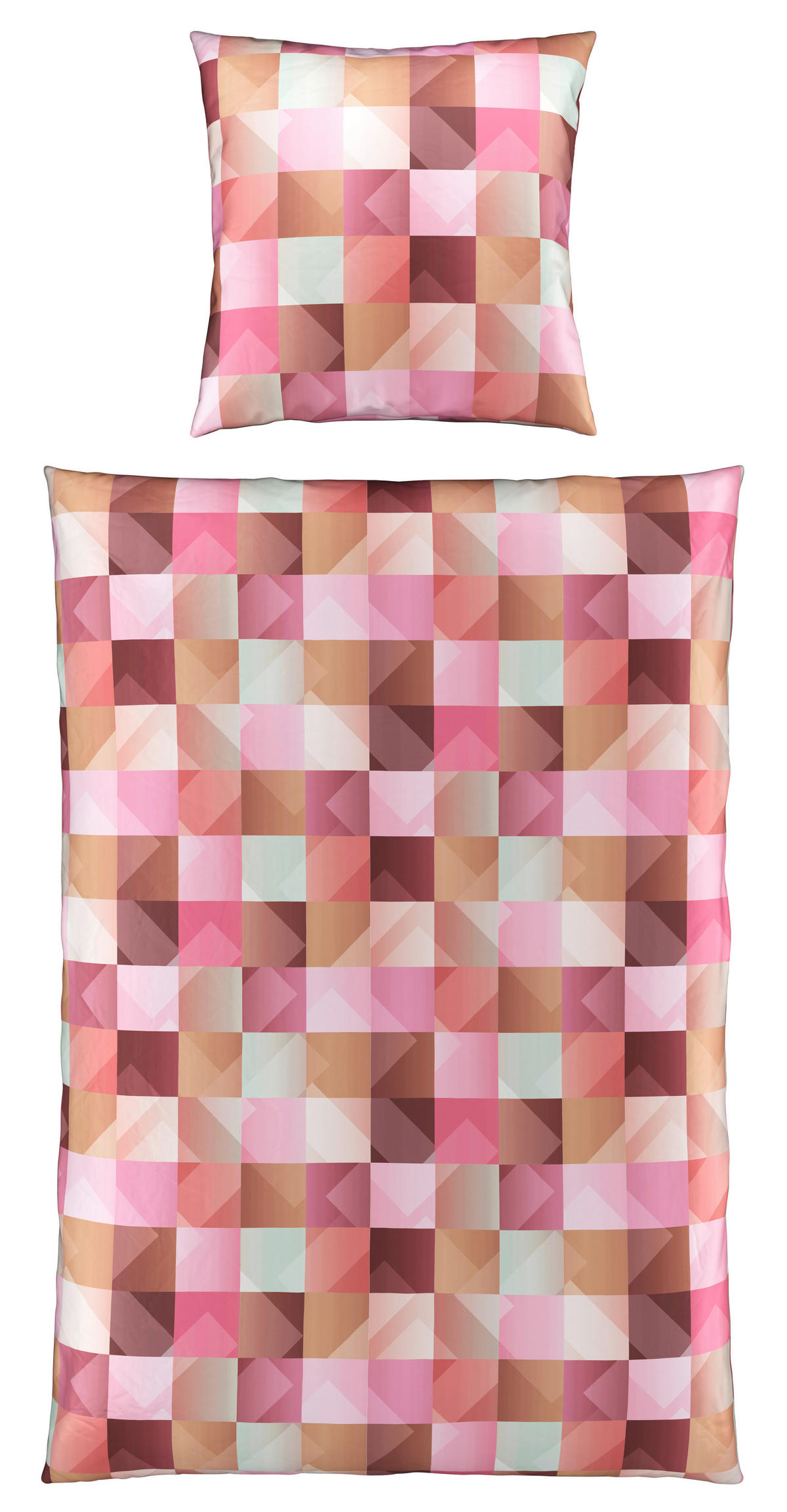 BETTWÄSCHE Javerdat Satin 135/200 cm  - Rosa, KONVENTIONELL, Textil (135/200cm) - Novel