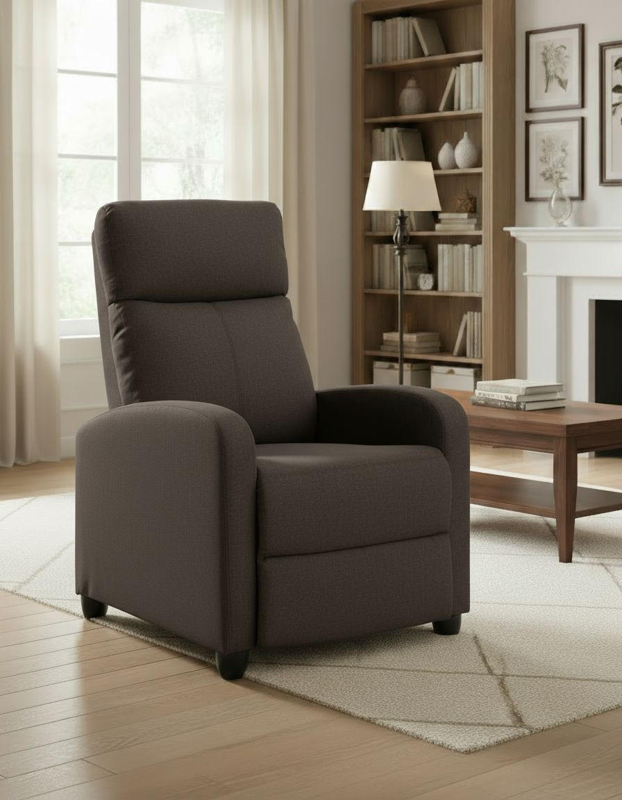 FOTOLIU PENTRU TELEVIZOR in textil maro  - maro/negru, Konventionell, plastic/textil (67/100/87cm) - P & B