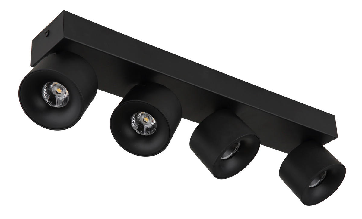 LED ZÁŘIČ, 45,5/7,2/12 cm - černá/průhledné, Design, kov/plast (45,5/7,2/12cm) - Globo