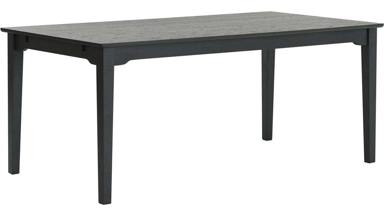 MATBORD svart rektangulär  utdragbar, finns i olika storlekar, finns i olika trädekorer  - svart, Design, trä (190/95/75cm) - Best Price