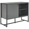 SIDEBOARD  in 100/75/41 cm  - Anthrazit/Schwarz, MODERN, Holzwerkstoff/Metall (100/75/41cm) - Novel