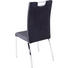 STUHL Mikrofaser Anthrazit - Anthrazit/Weiß, Design, Textil/Metall (43/101/63cm) - Carryhome