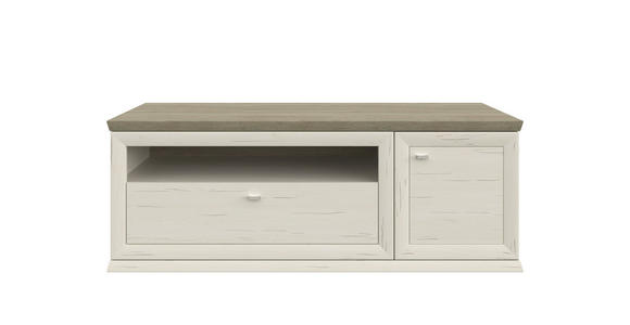 TV-ELEMENT 150/55,4/50,3 cm - Weiß/Grau, LIFESTYLE, Holzwerkstoff/Metall (150/55,4/50,3cm) - Hom`in