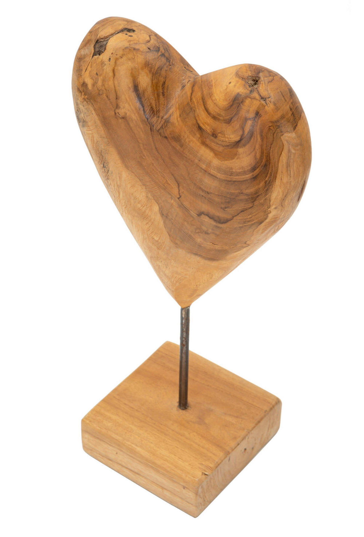 SKULPTUR - Braun, Basics, Holz (20/37/12cm)