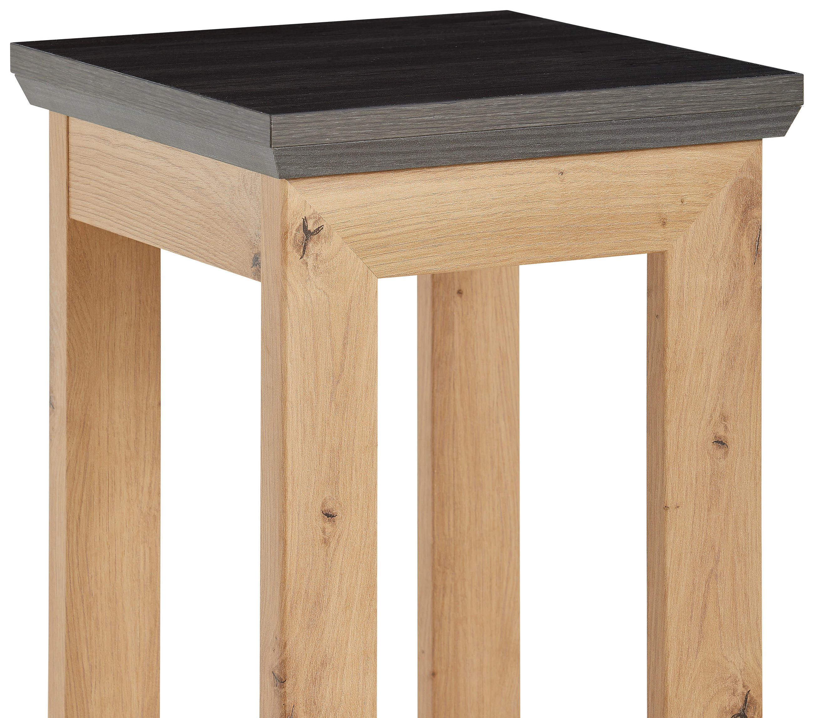 BLUMENSTÄNDER Holzwerkstoff  - Dunkelgrau/Eiche Artisan, LIFESTYLE, Holzwerkstoff (30/85/30cm) - Xora