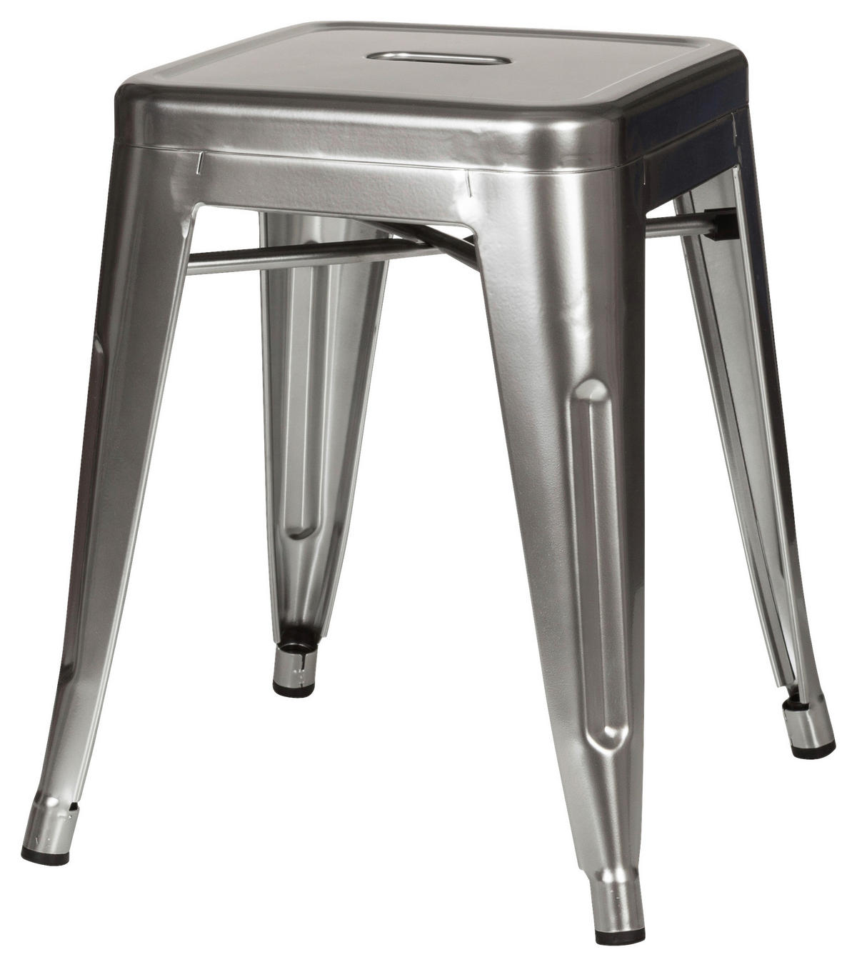 HOCKER Platinfarben  - Platinfarben, Basics, Metall (39/46/39cm) - MID.YOU