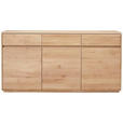 SIDEBOARD Wildeiche massiv Wildeiche Einlegeböden  - Wildeiche, Basics, Holz (179/91/41cm) - Linea Natura