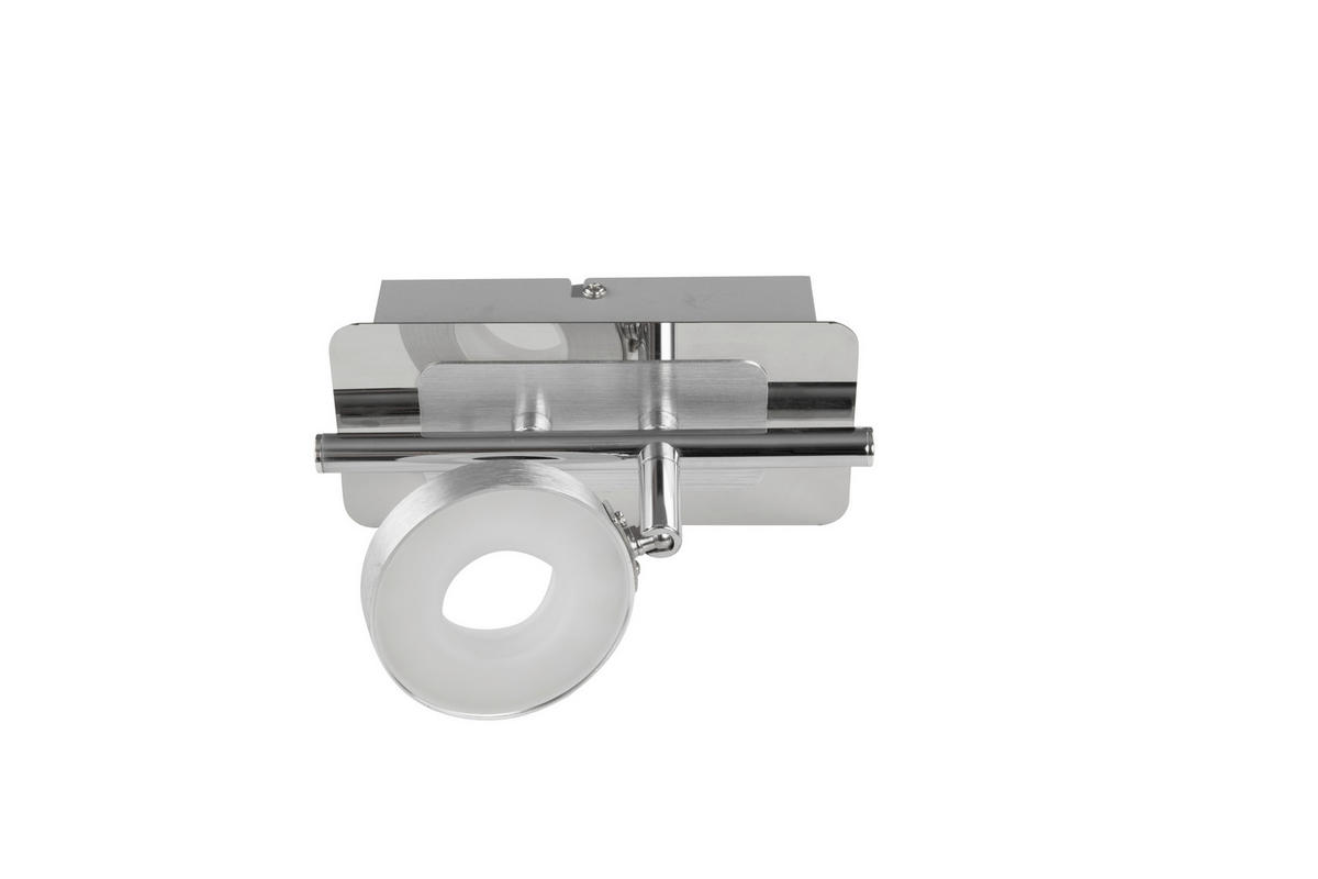 LED-STRAHLER Inele 17,5/9/18,5 cm   - Chromfarben/Alufarben, Trend, Metall (17,5/9/18,5cm) - Novel