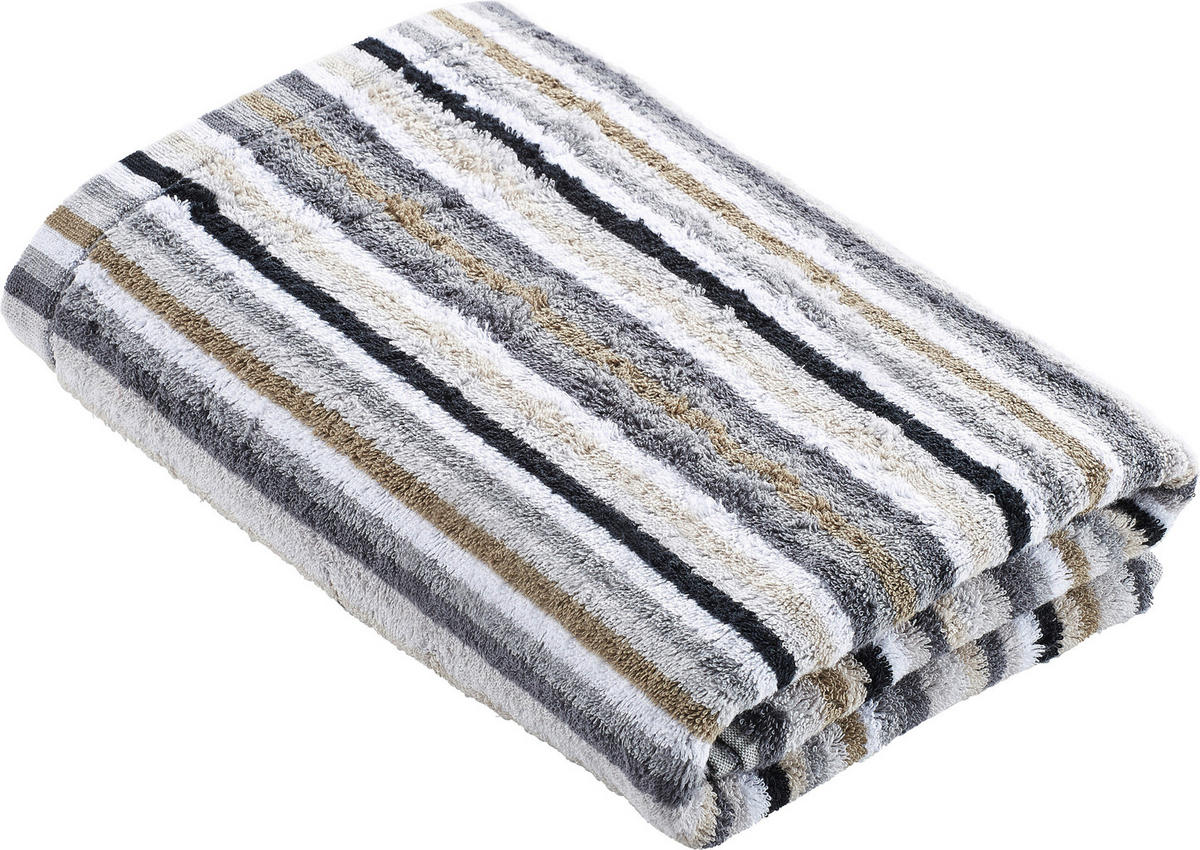 DUSCHTUCH Lifestyle 70/140 cm  - Grau, Basics, Textil (70/140cm) - Cawoe