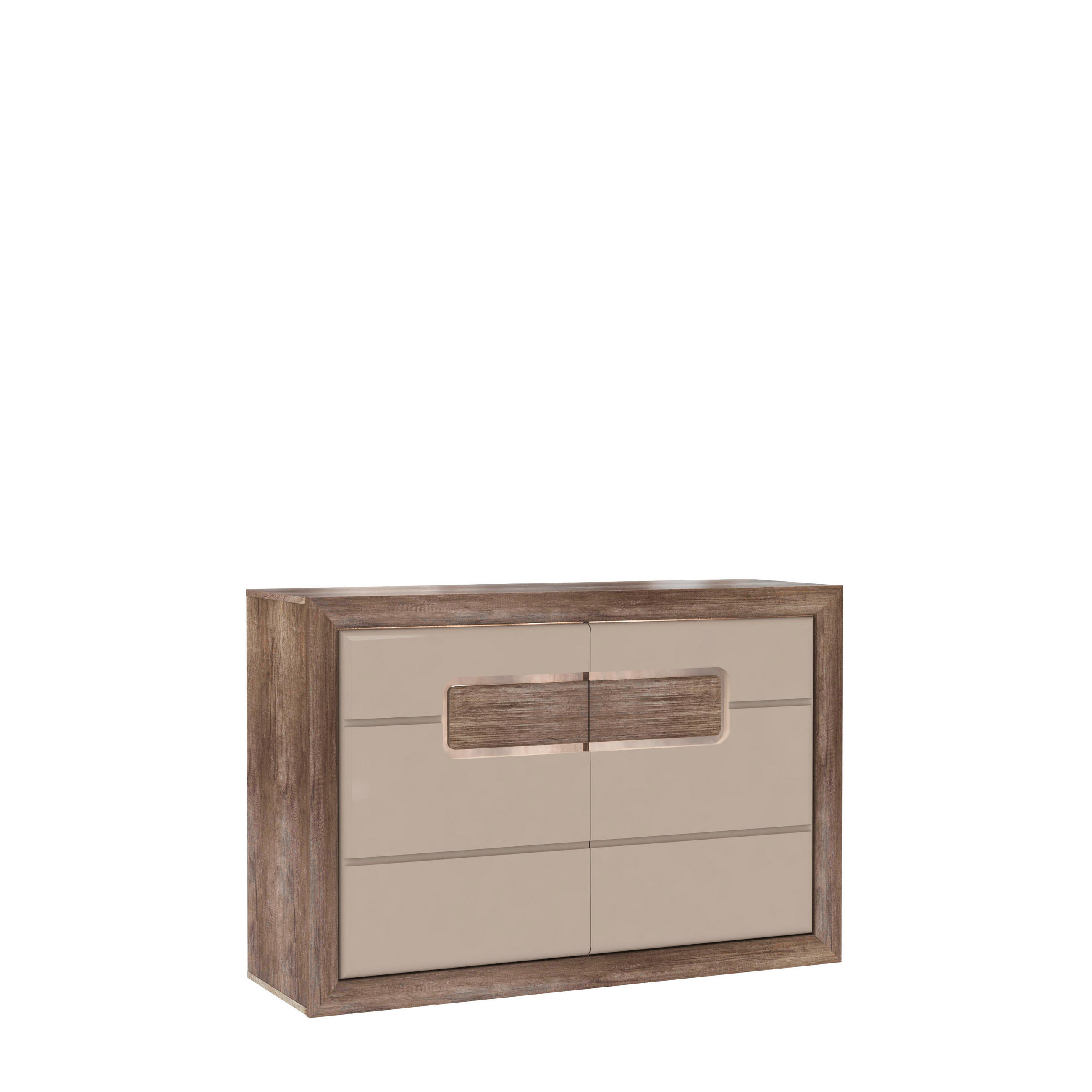 COMODĂ 133,8/91,4/43,5 cm - nămol/bej, Basics, plastic/material pe bază de lemn (133,8/91,4/43,5cm) - Hom`in